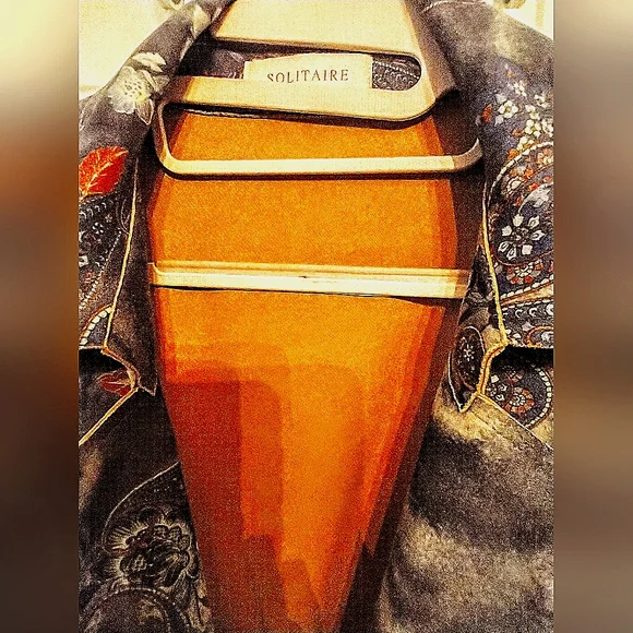 Solitaire "sueded" trench coat/Blazer Size Large - Picture 4 of 4